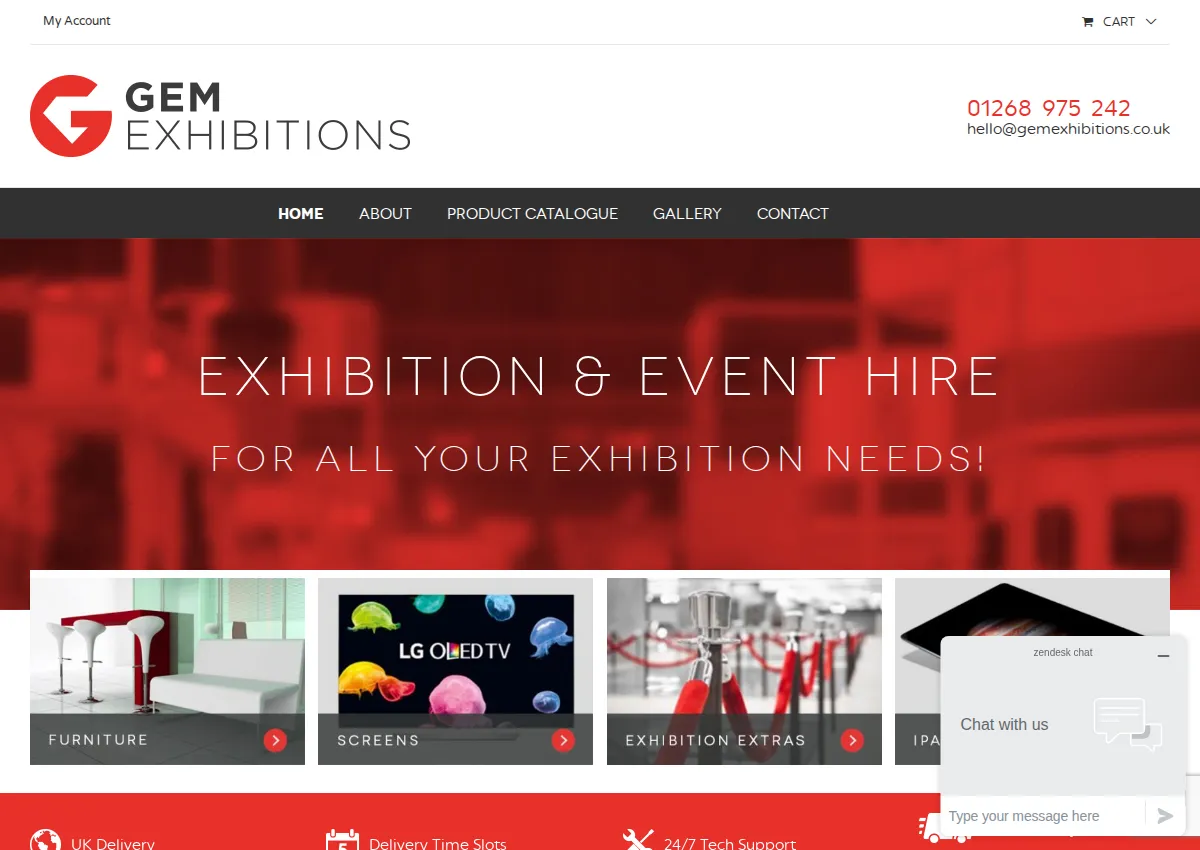 Store homepage