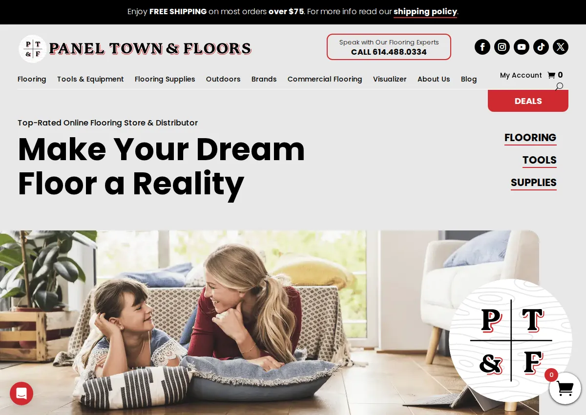 Store homepage