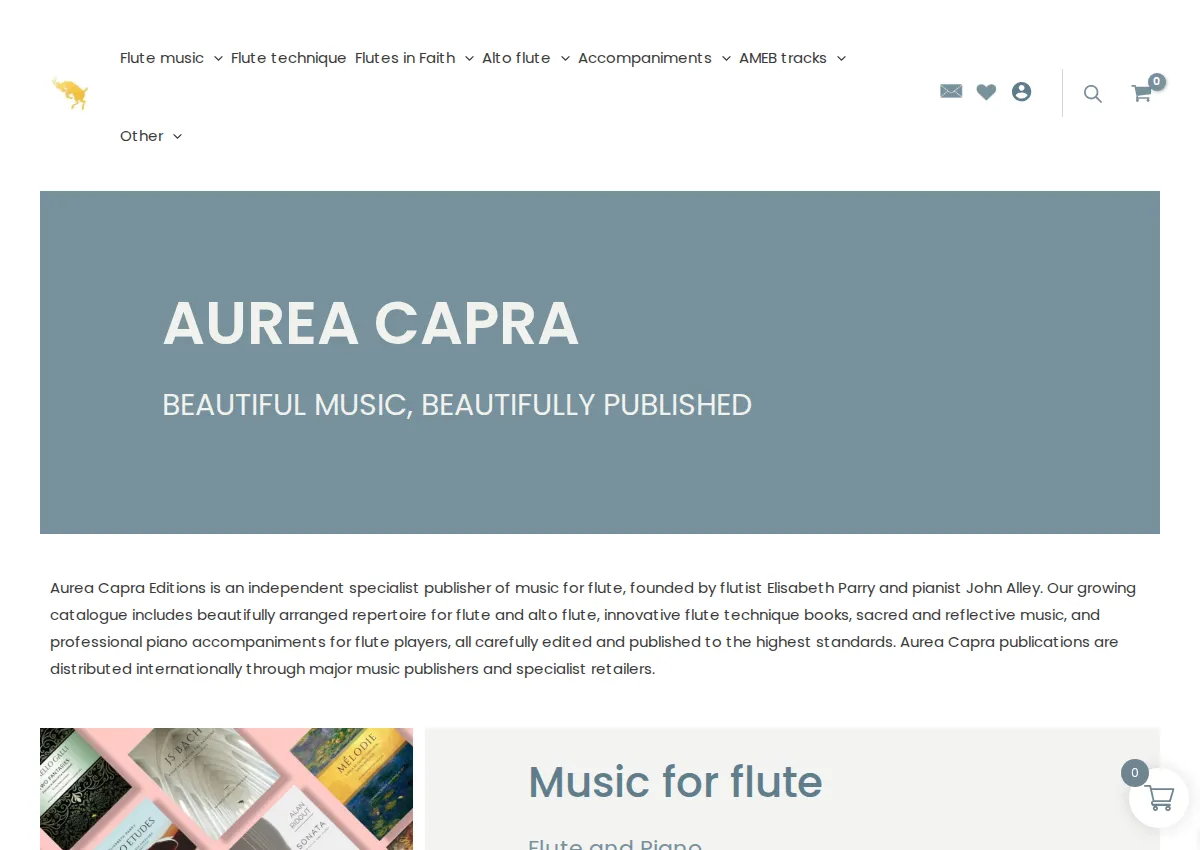 Store homepage