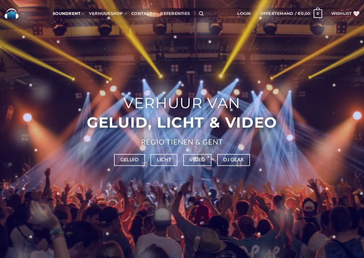 Store homepage