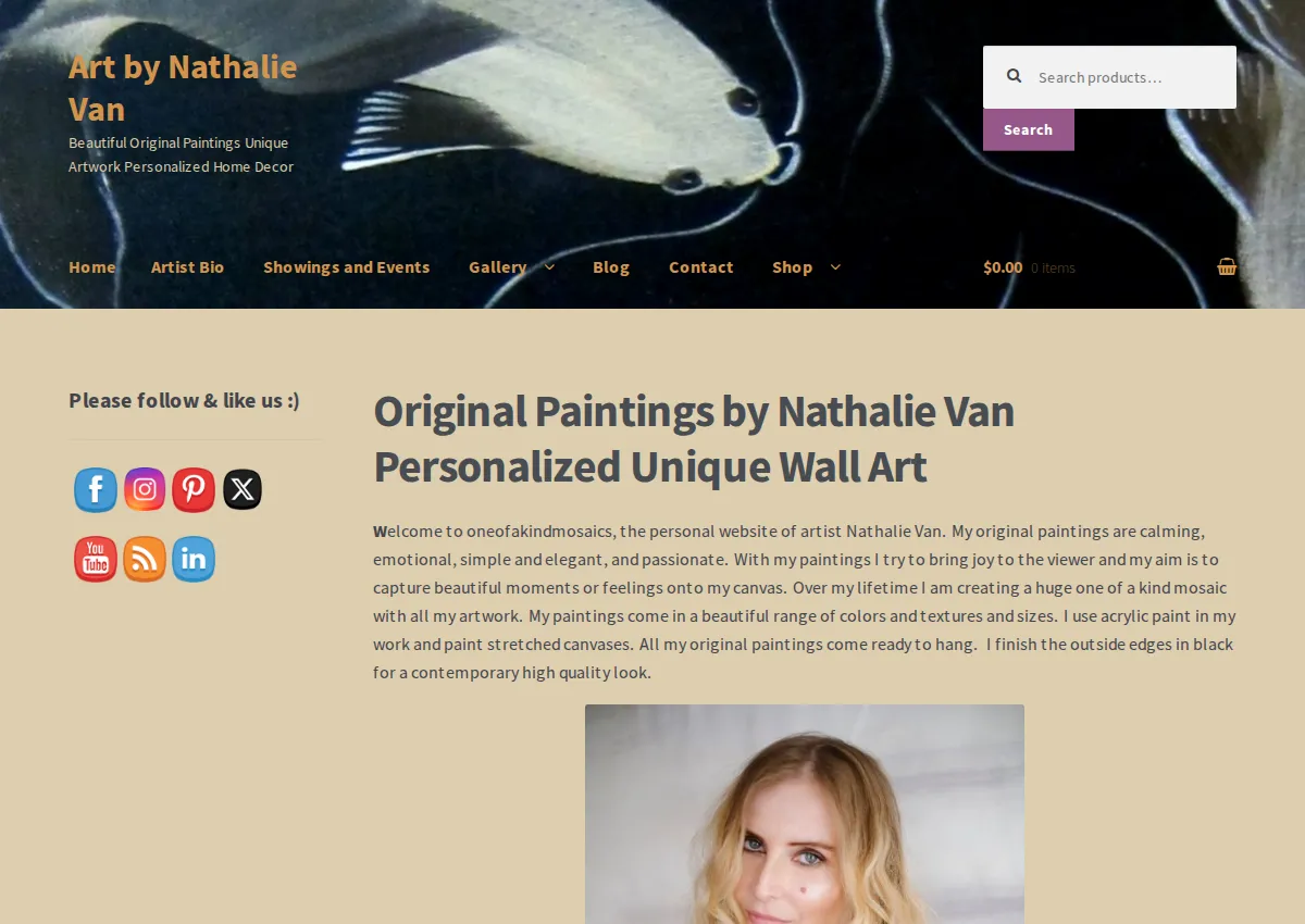 Store homepage