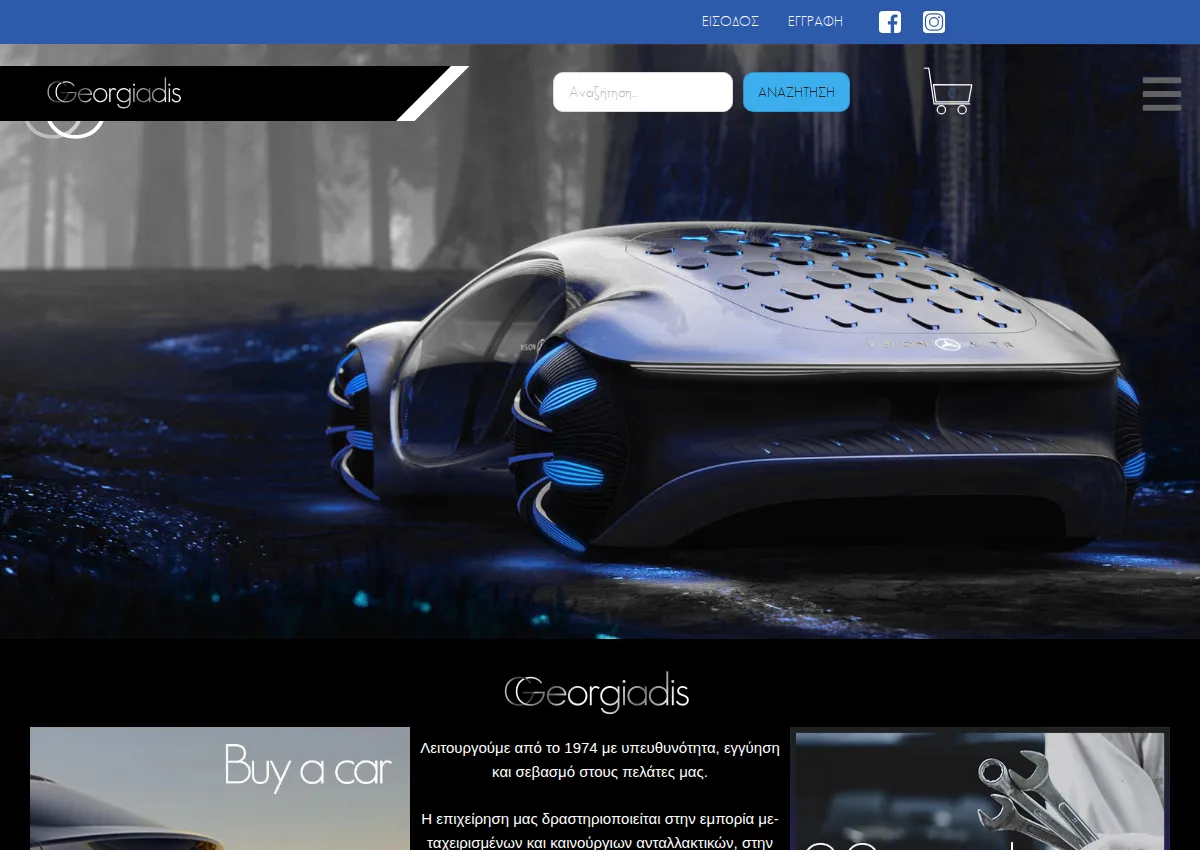 Store homepage