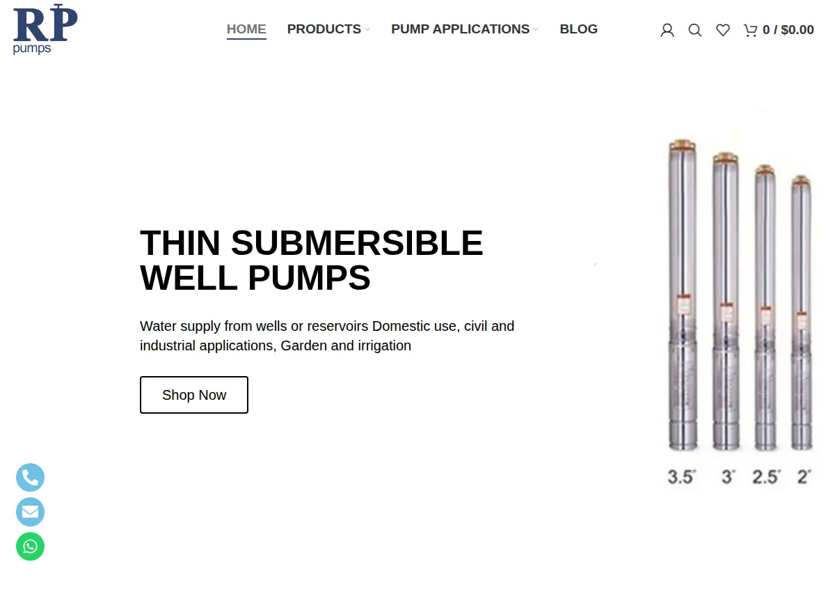Store homepage