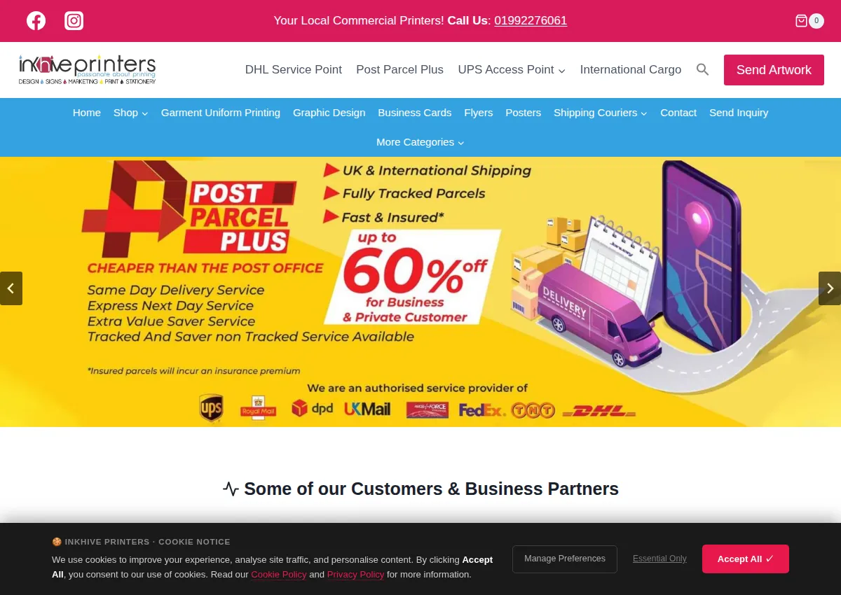 Store homepage