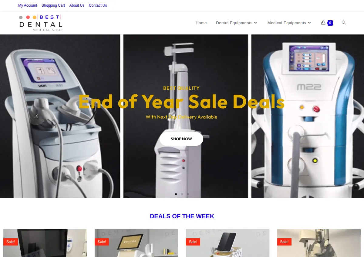 Store homepage