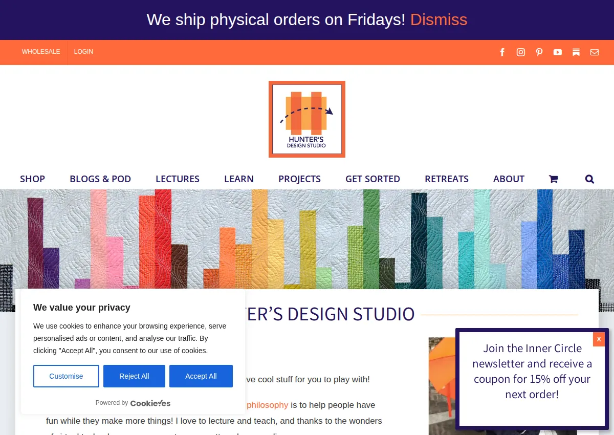 Store homepage