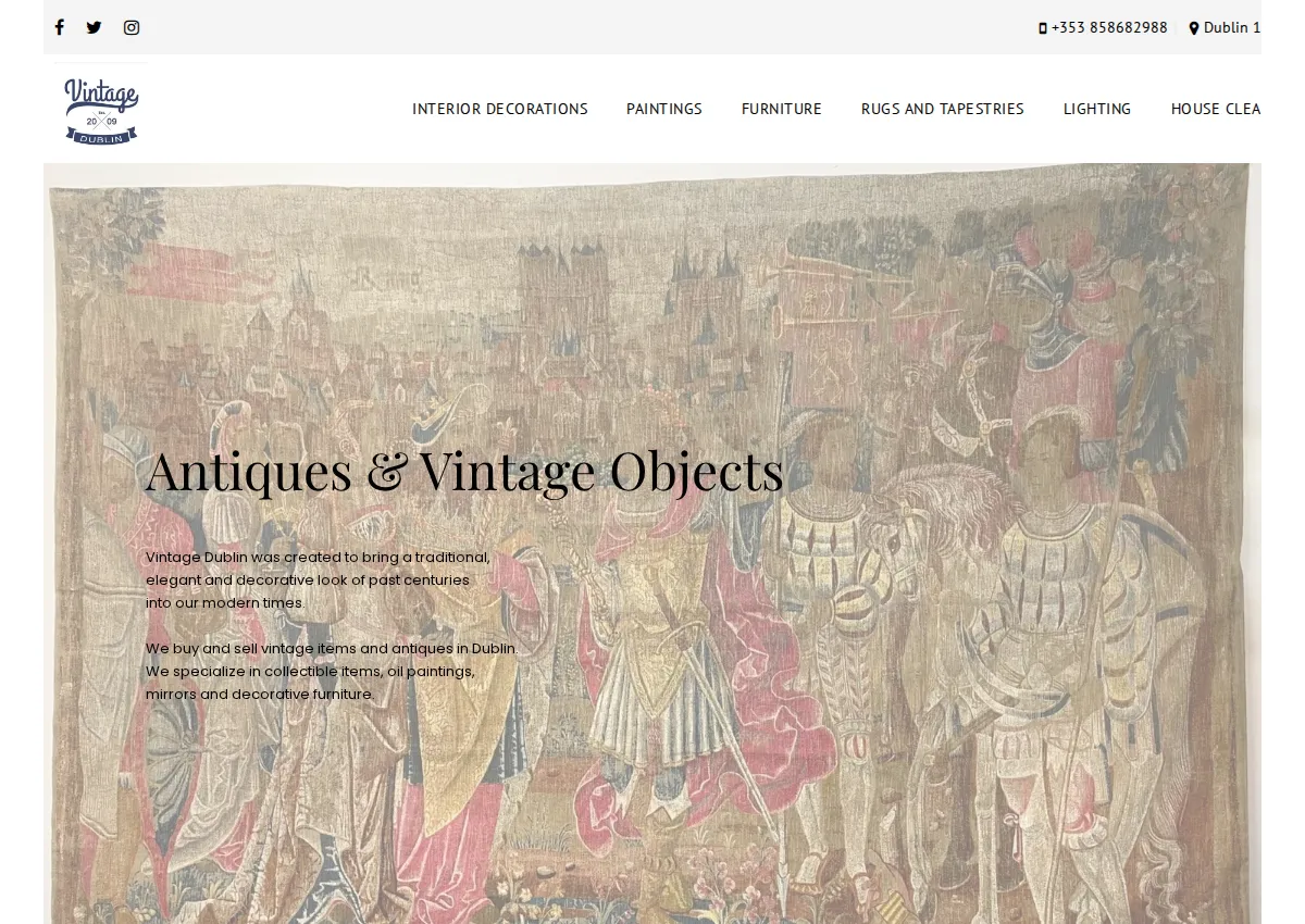 Store homepage
