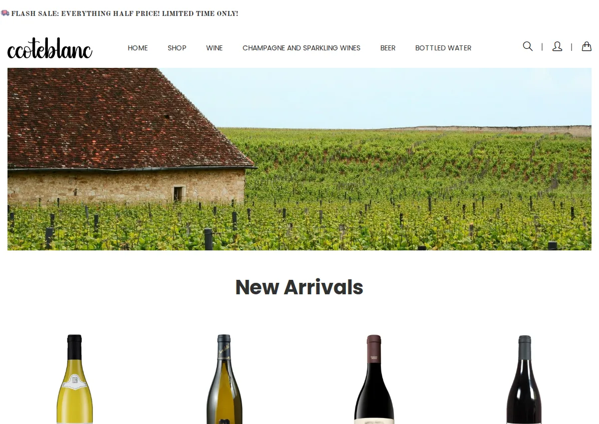 Store homepage