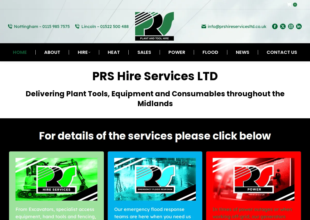 Store homepage