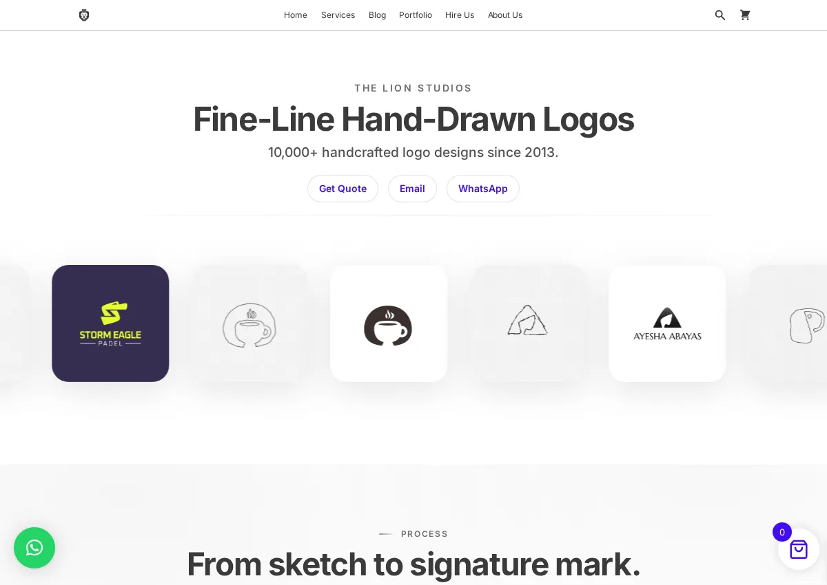 Store homepage
