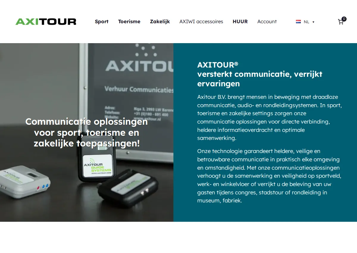 Store homepage