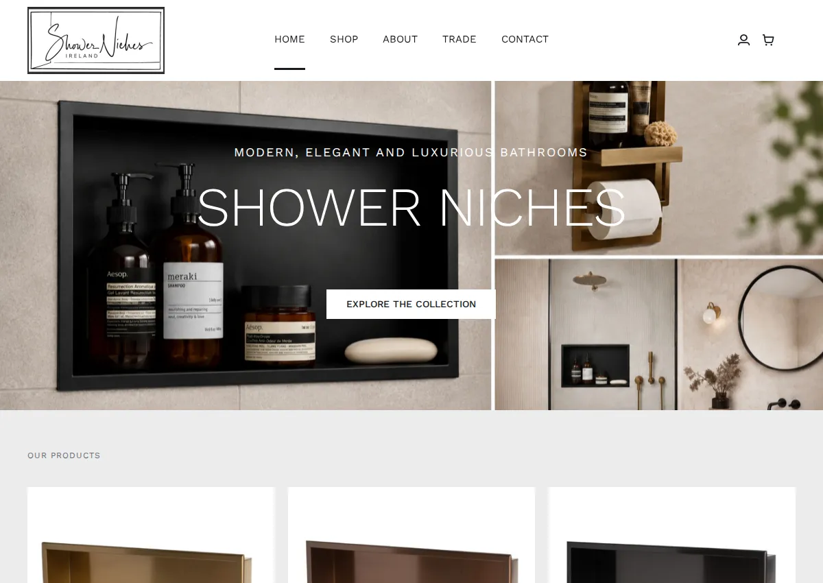 Store homepage