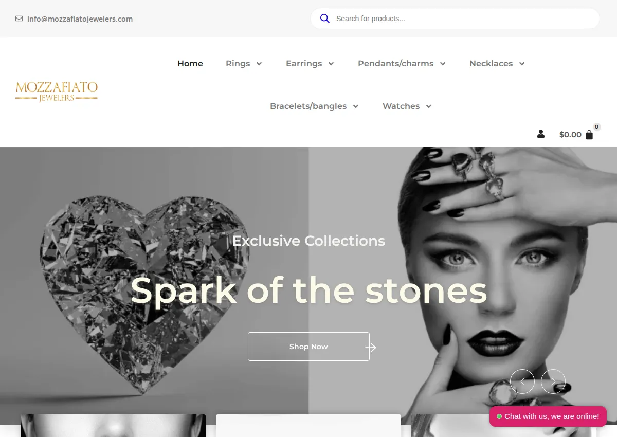 Store homepage