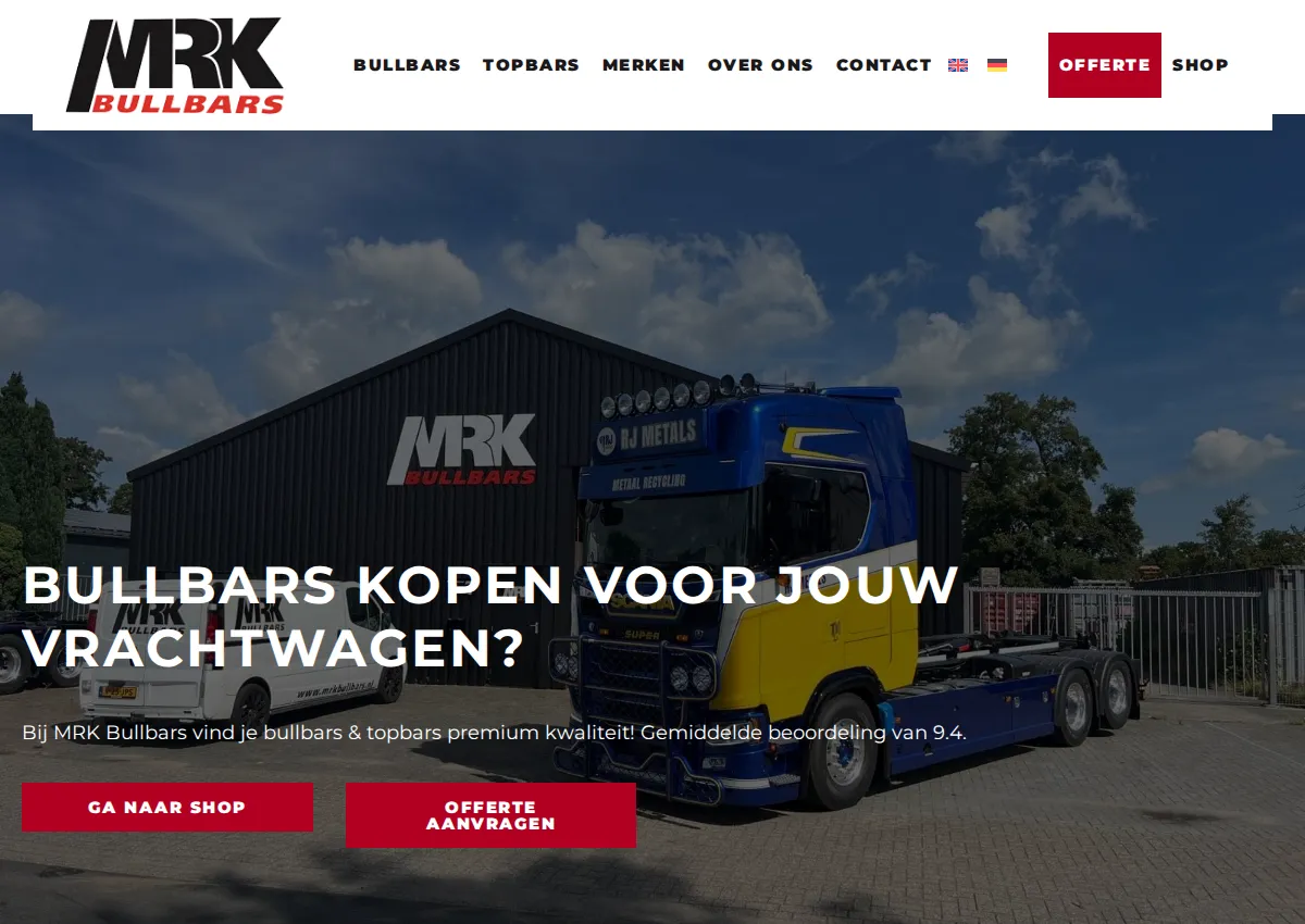 Store homepage