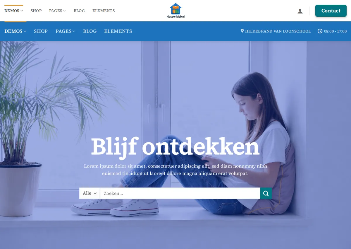 Store homepage