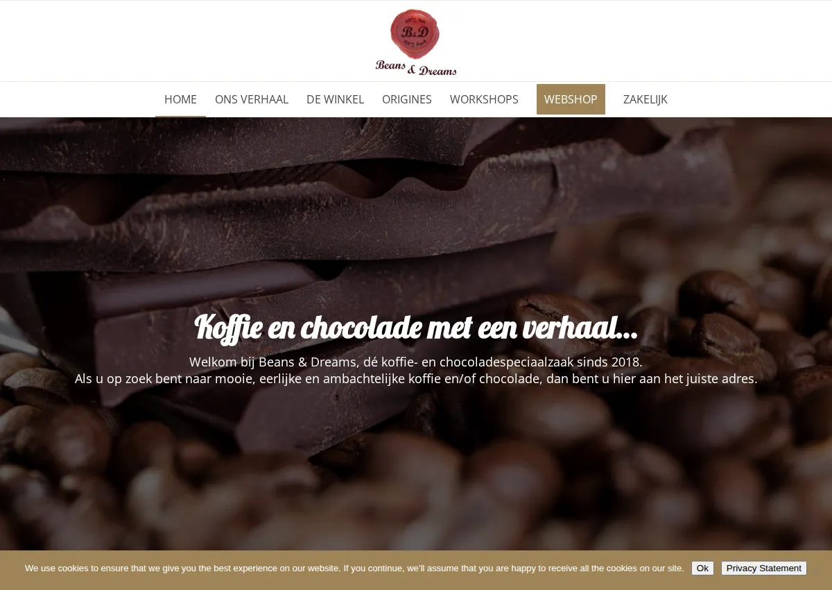 Store homepage