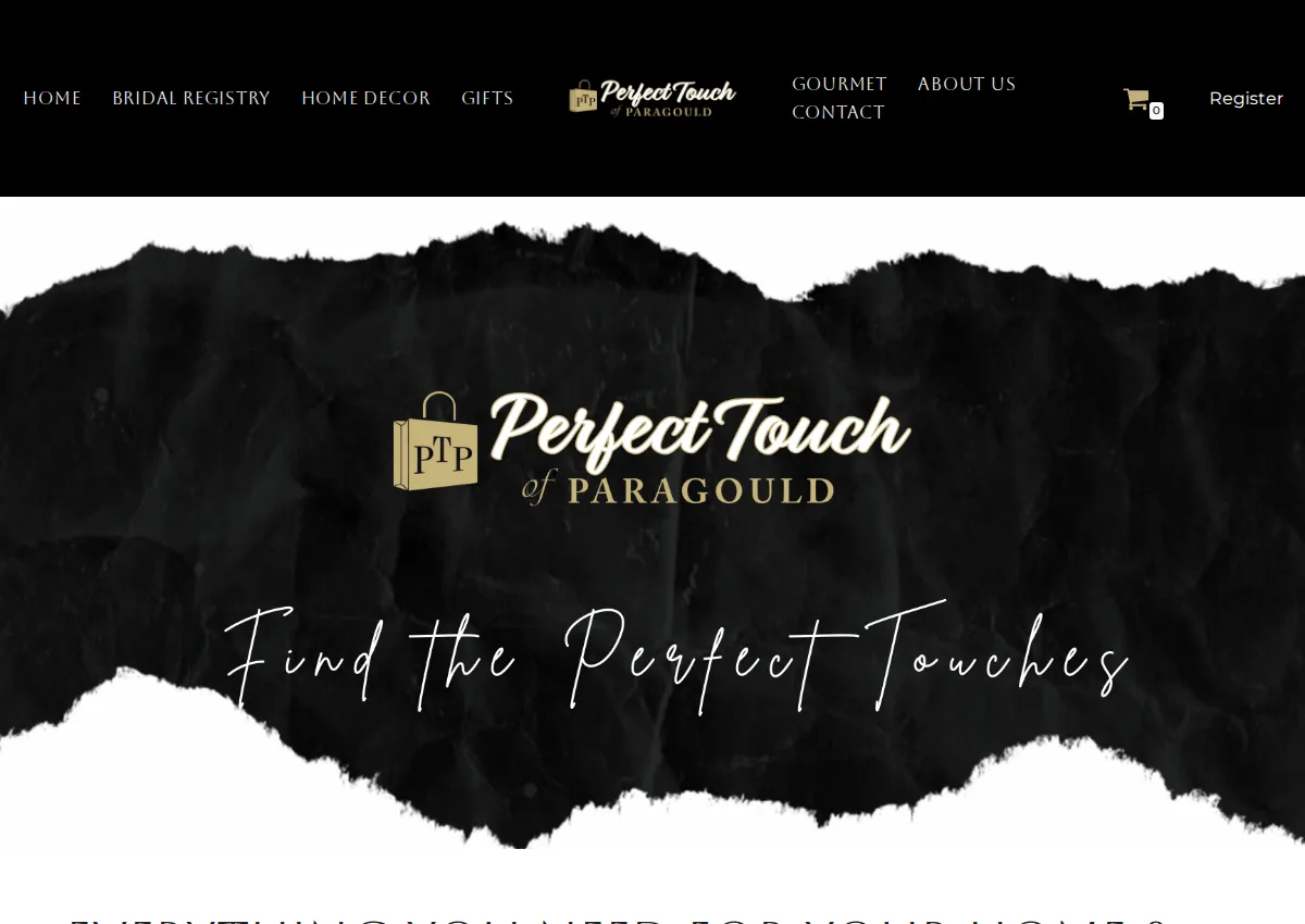 Store homepage
