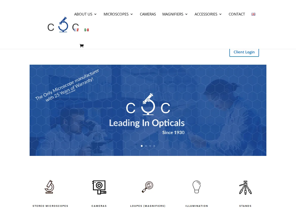 Store homepage