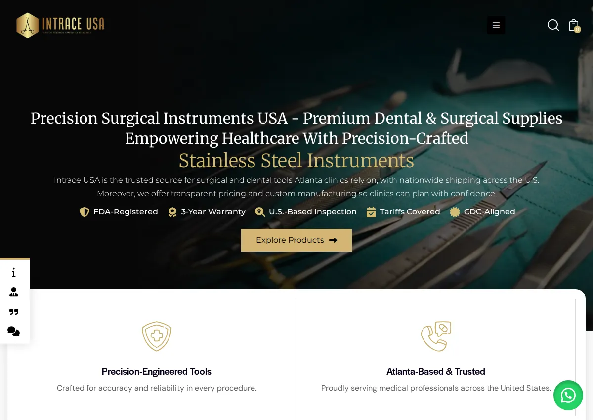 Store homepage