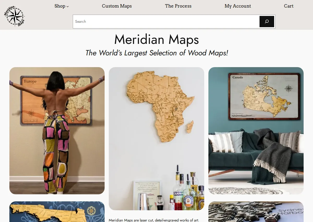 Store homepage
