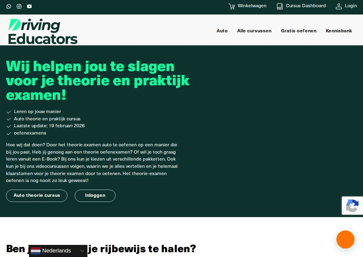 Store homepage
