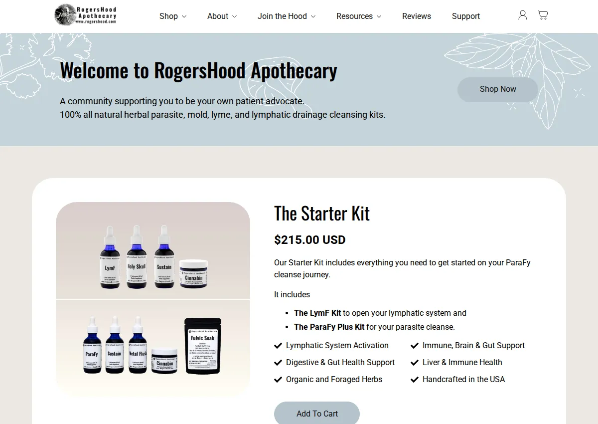 Store homepage