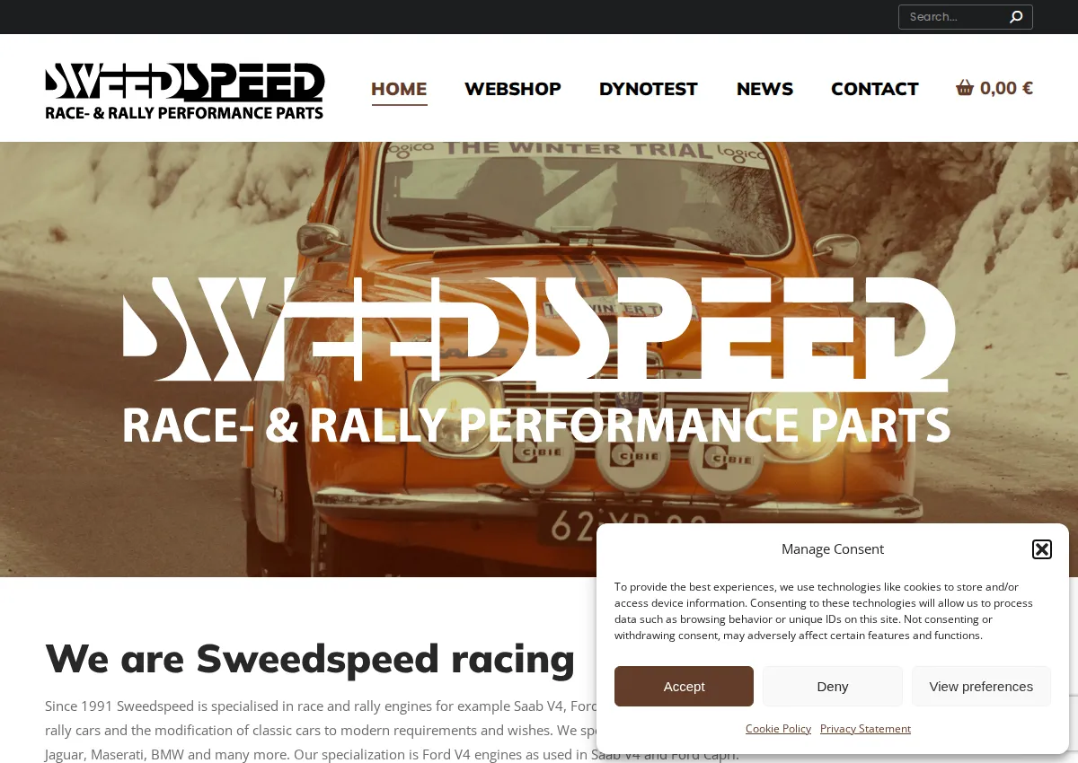Store homepage