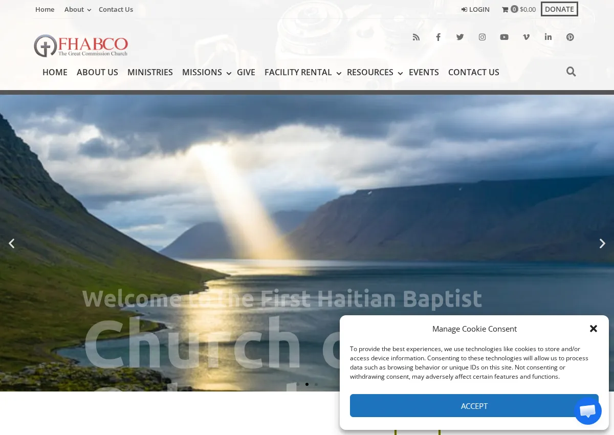 Store homepage