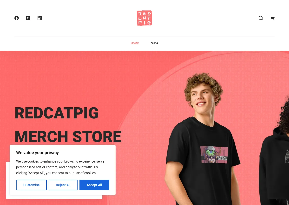 Store homepage
