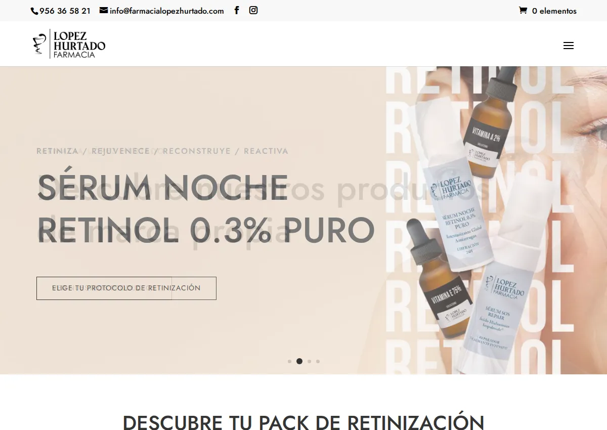 Store homepage