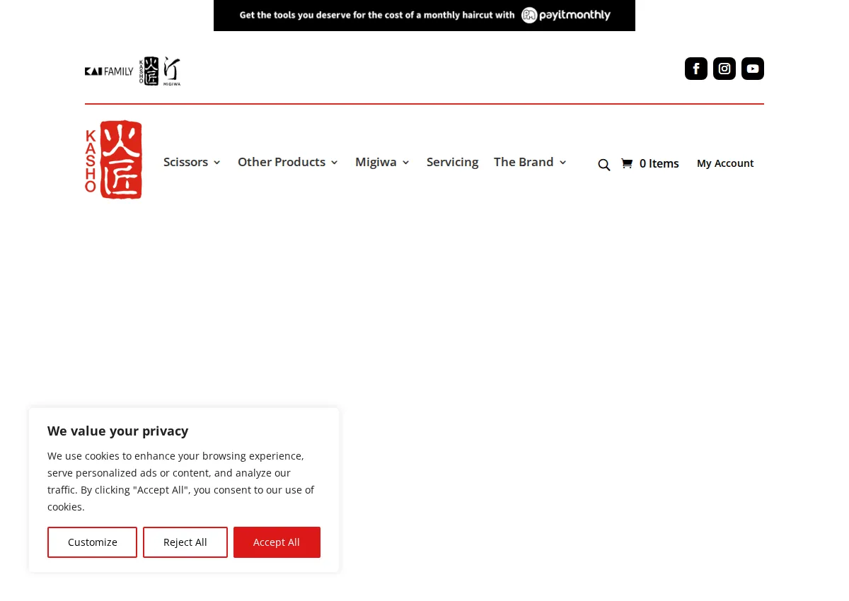 Store homepage