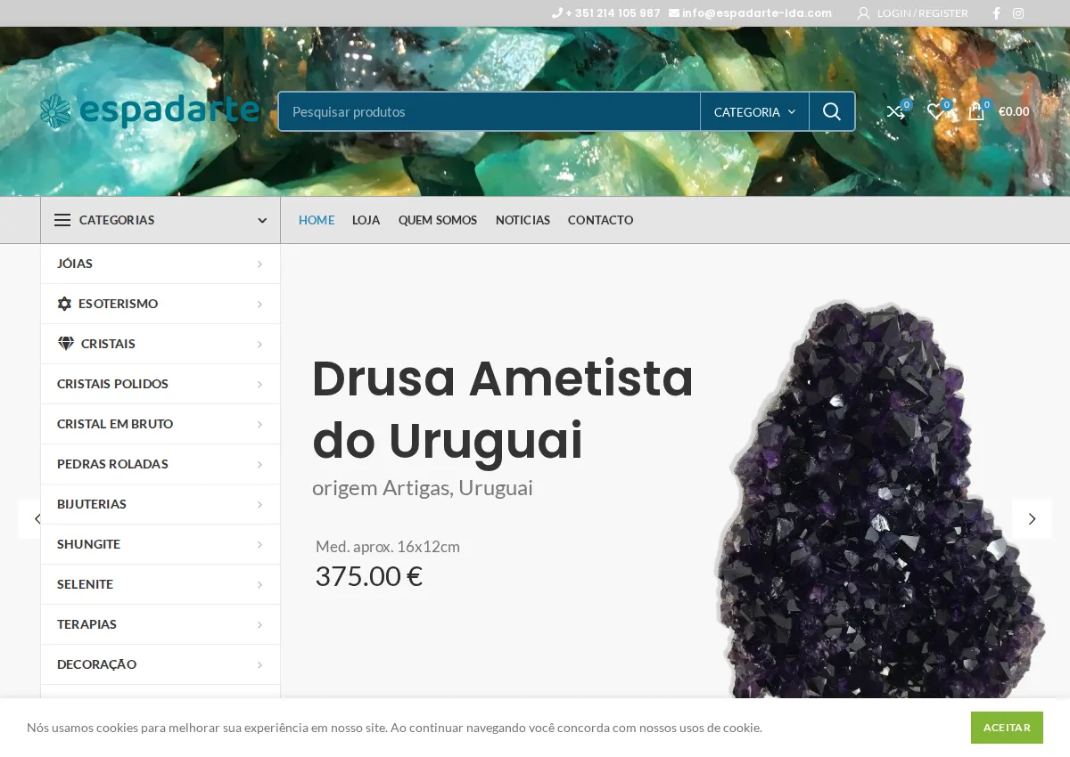 Store homepage