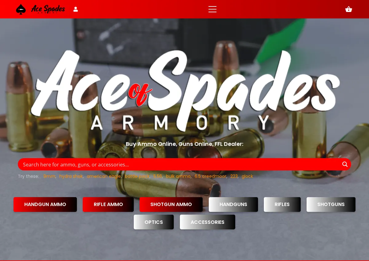 Store homepage
