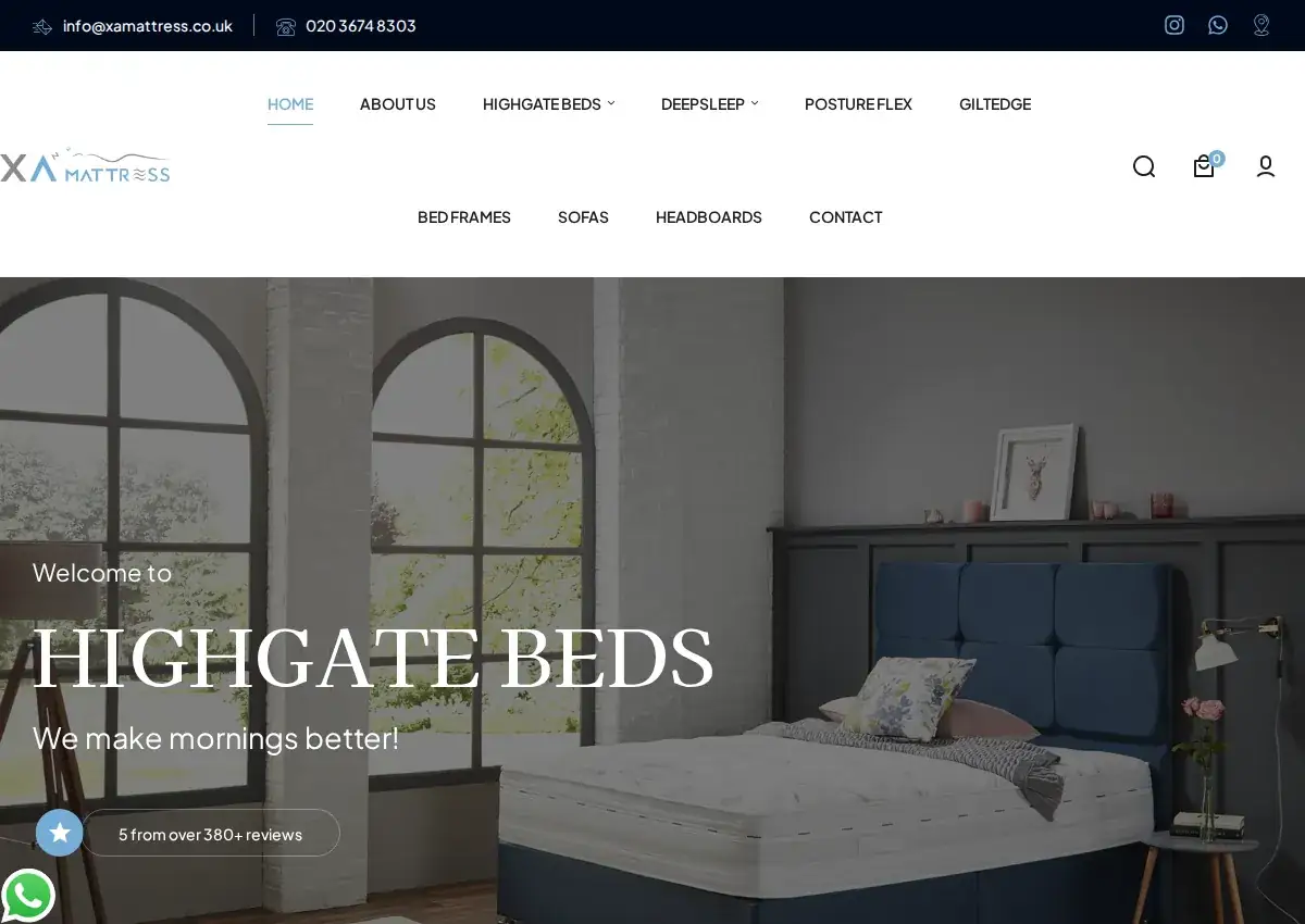 Store homepage