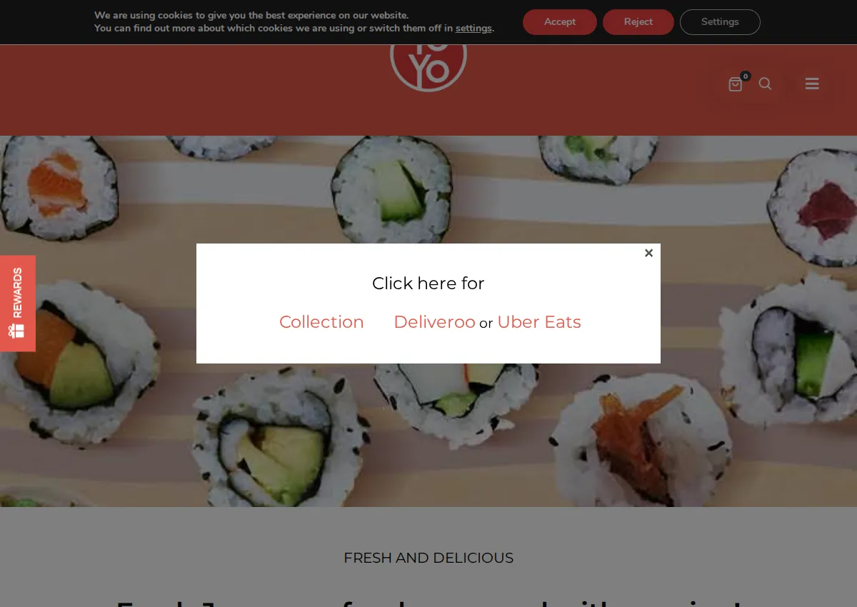 Store homepage