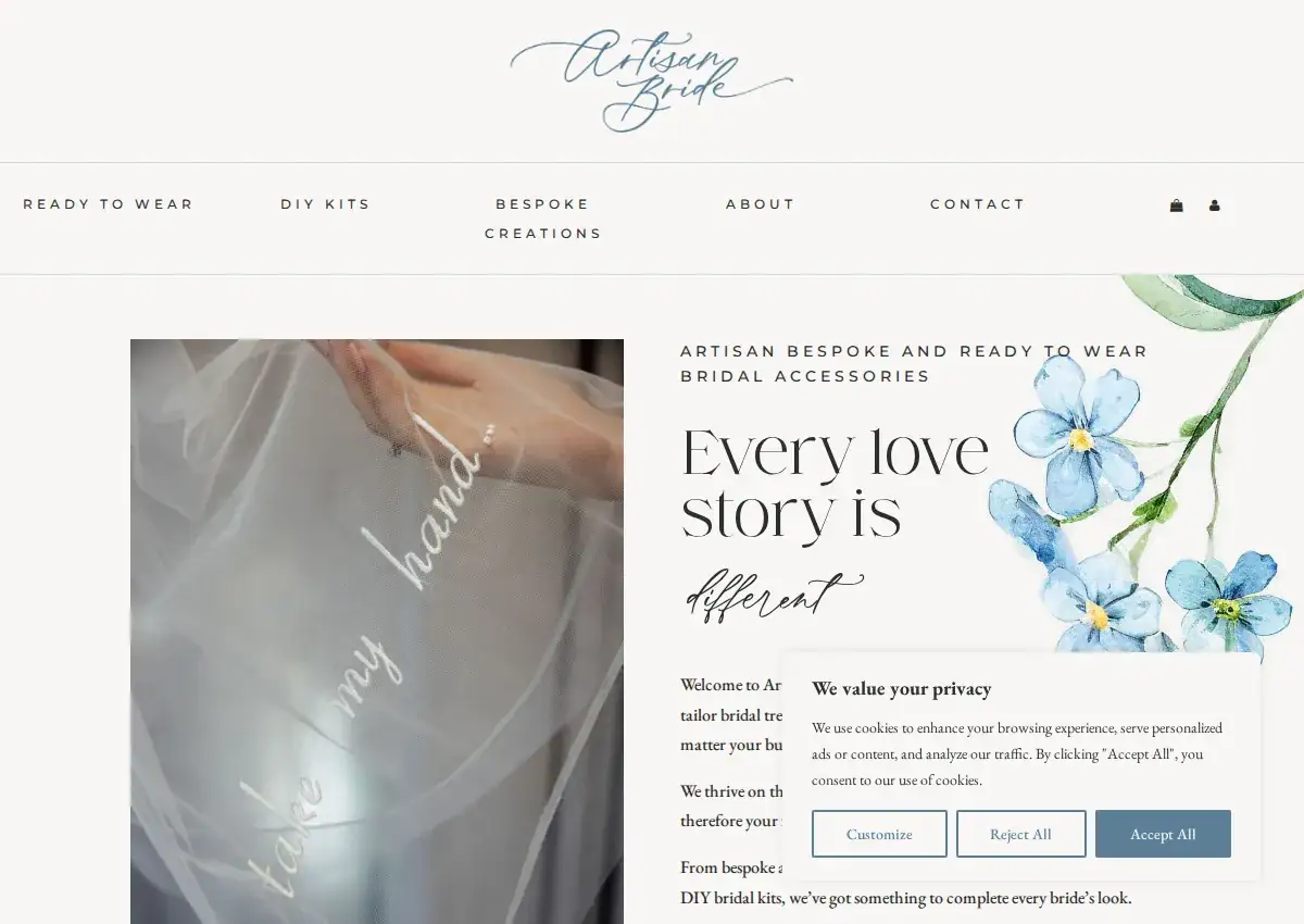 Store homepage