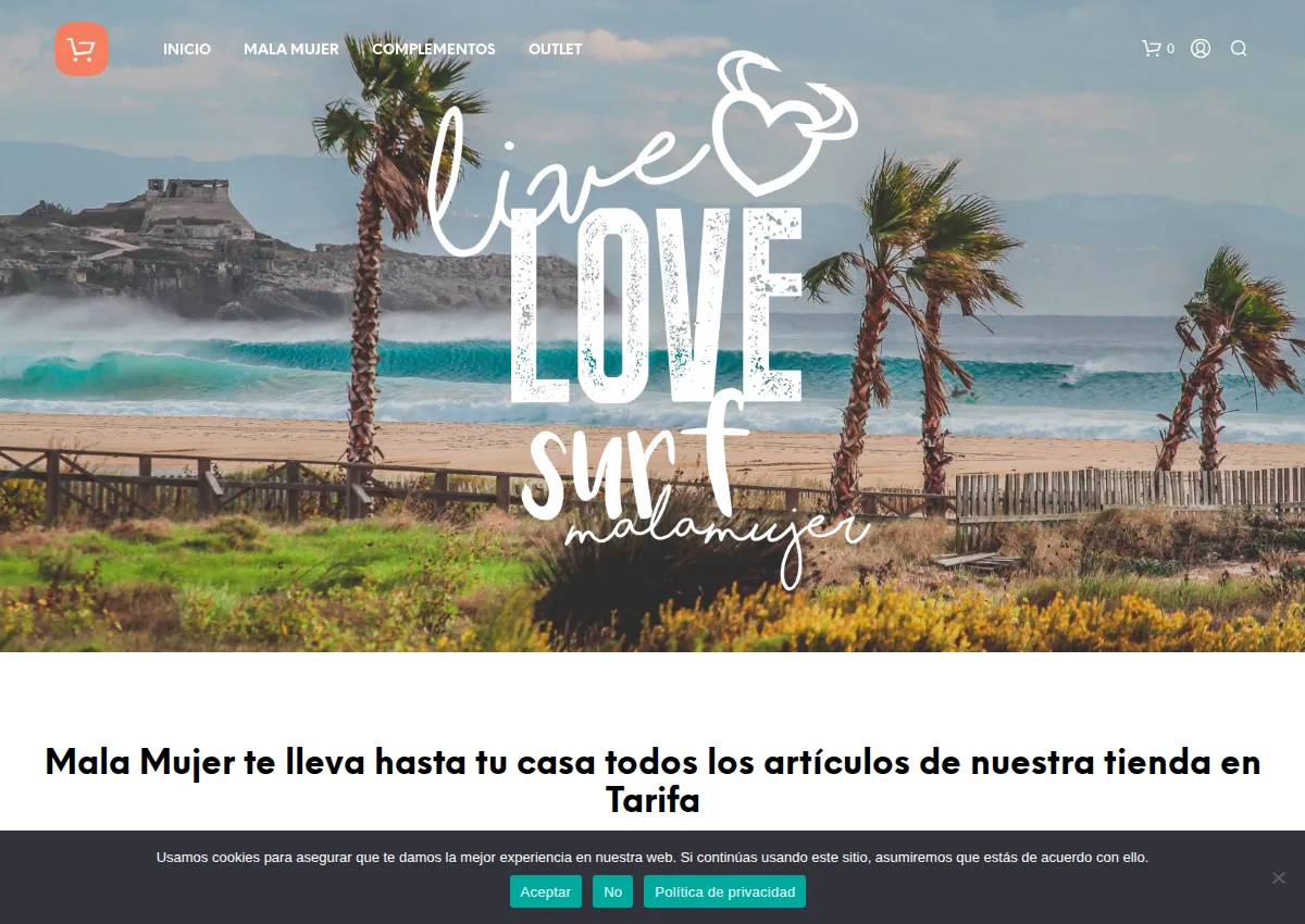 Store homepage