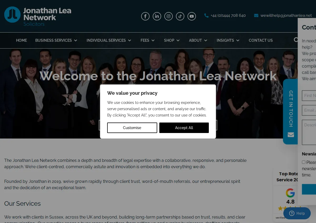 Store homepage