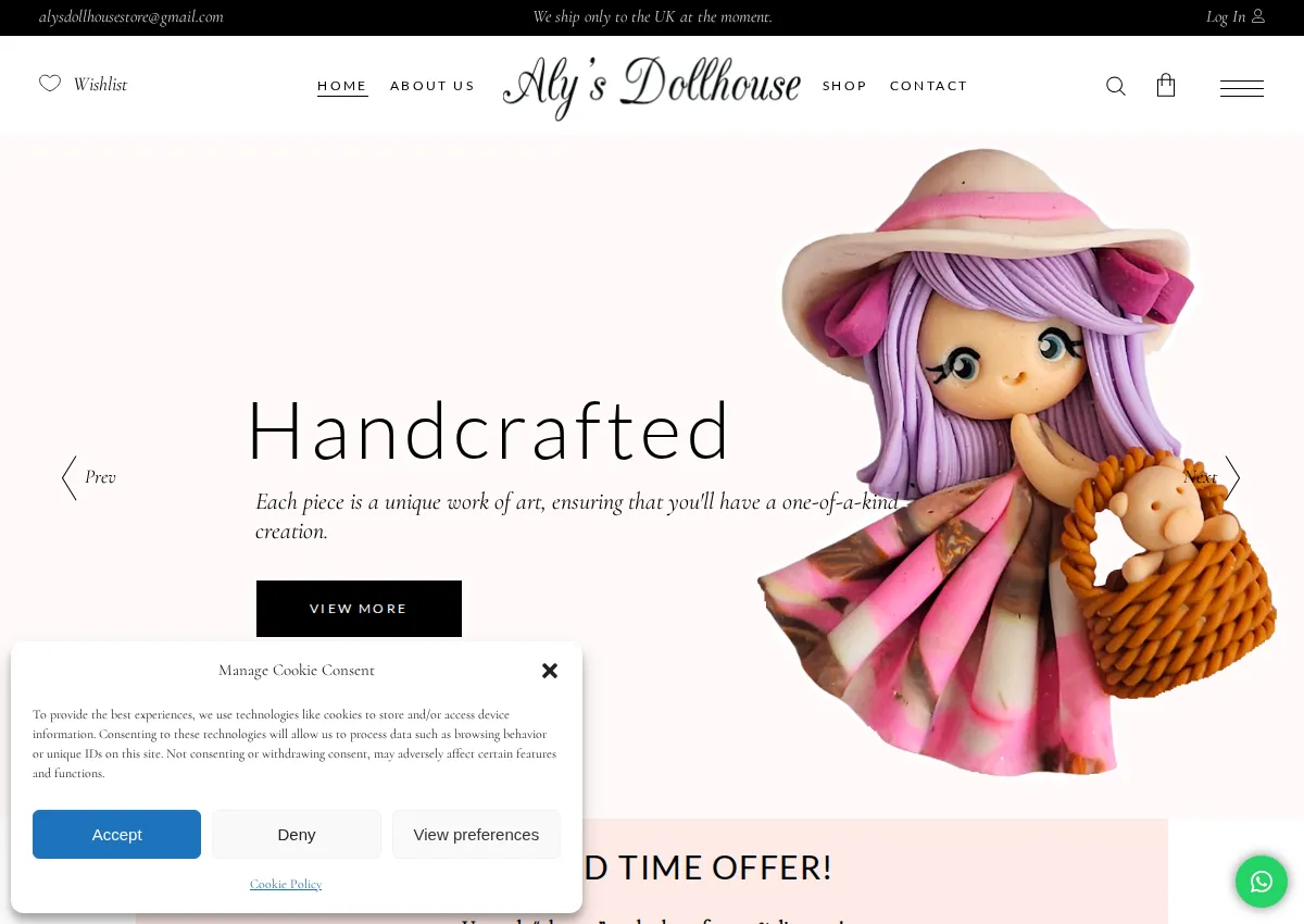 Store homepage