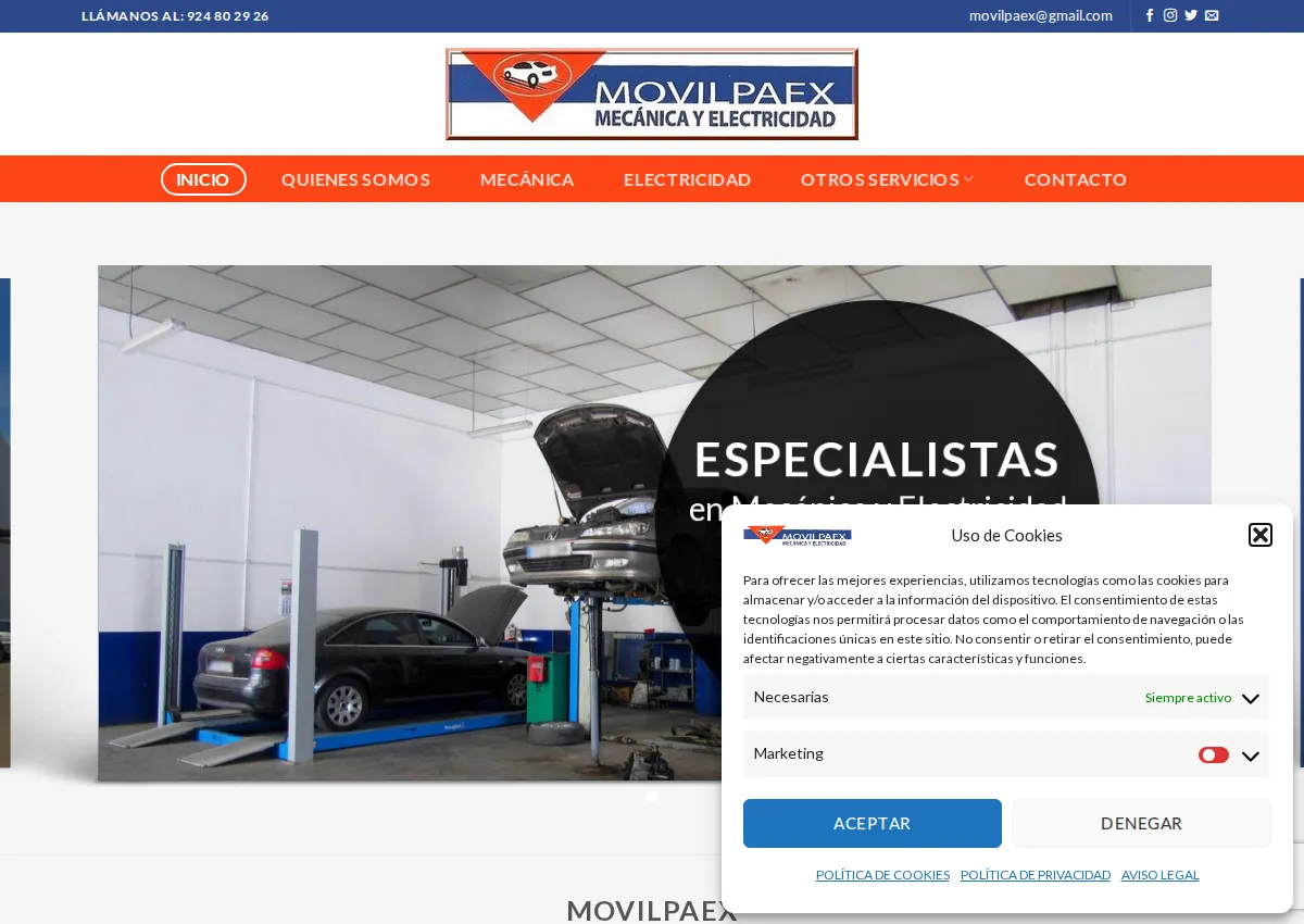 Store homepage