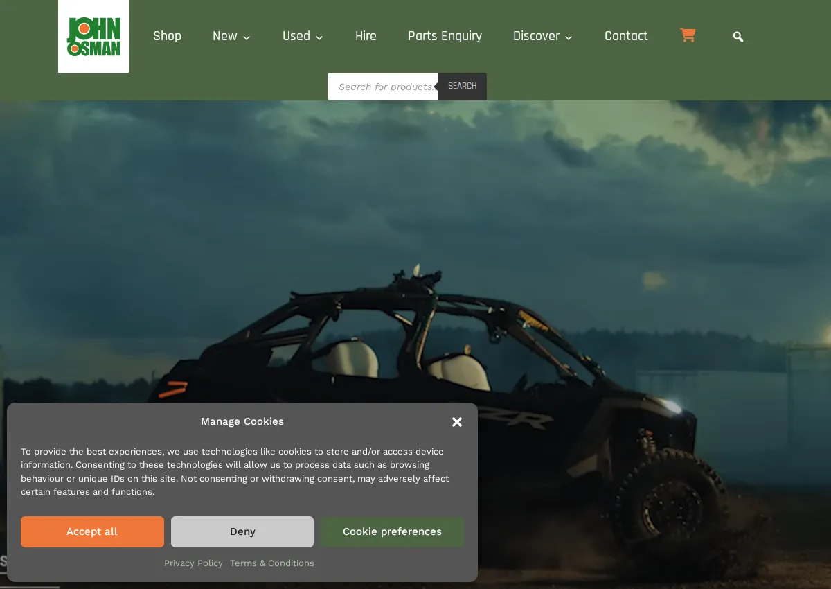 Store homepage