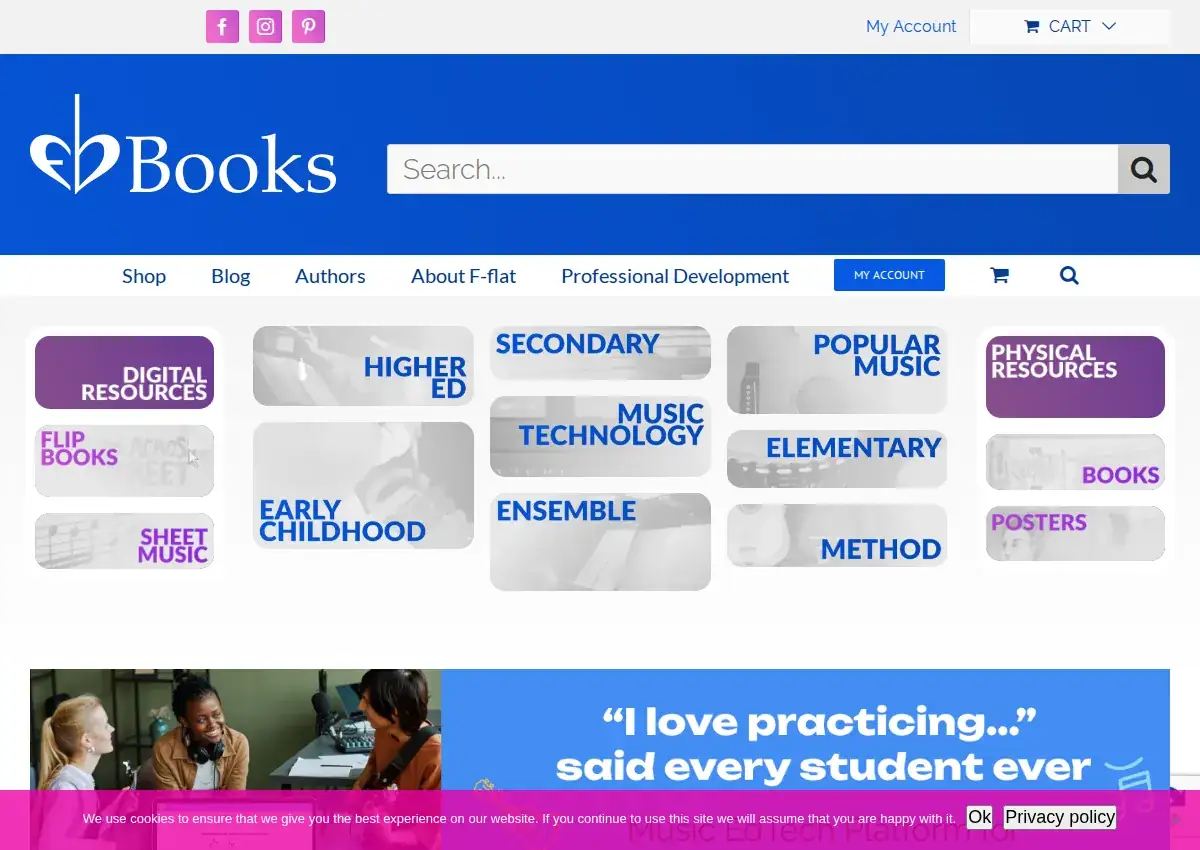 Store homepage