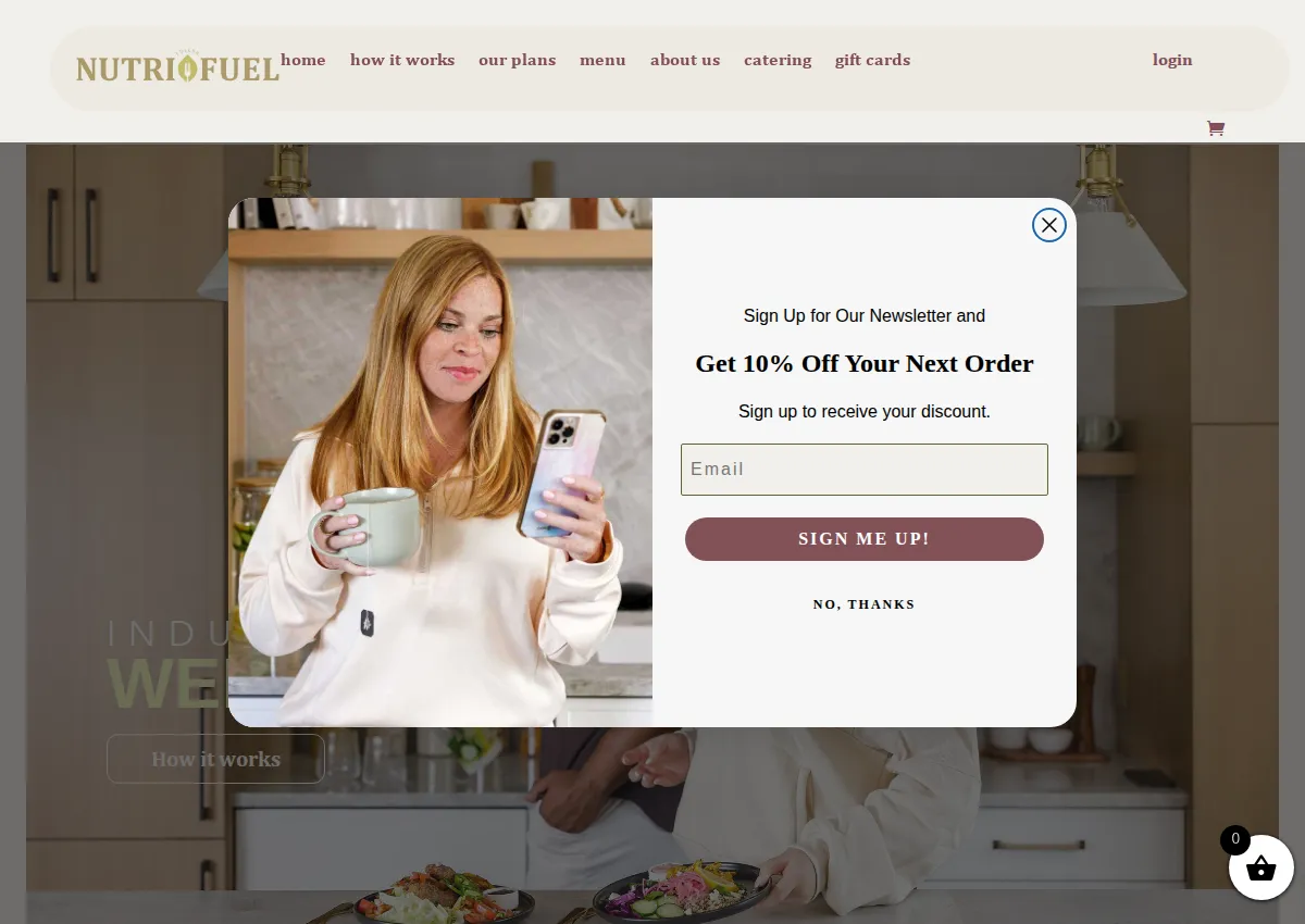 Store homepage