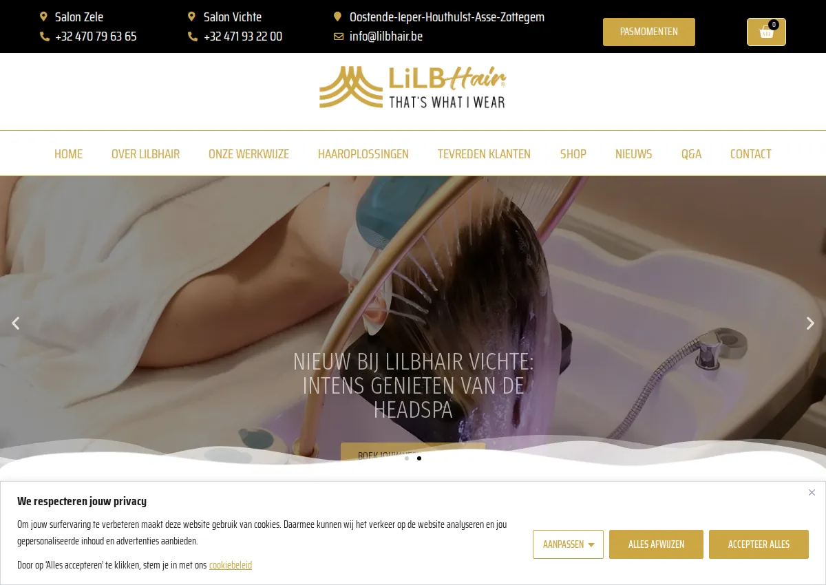 Store homepage