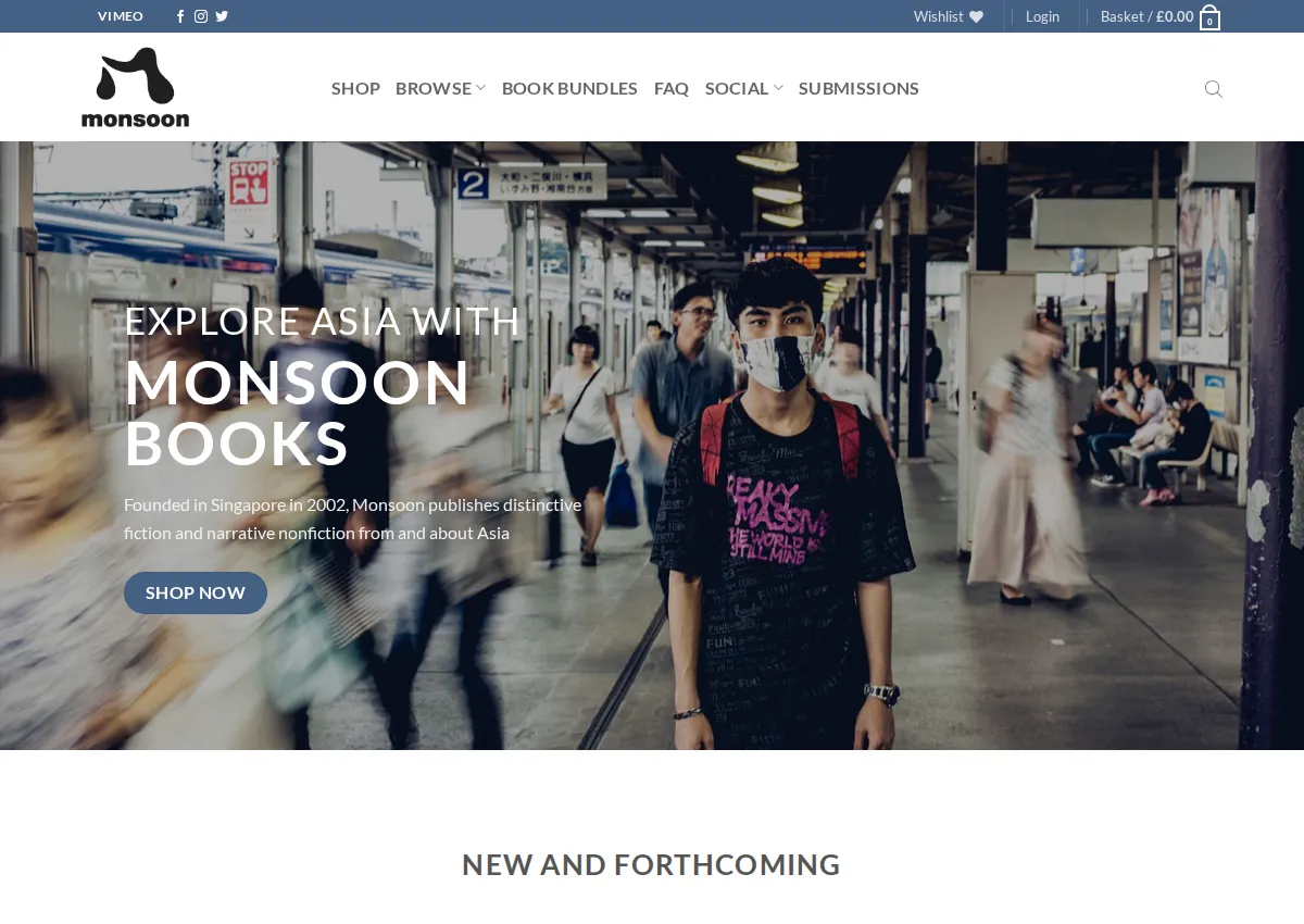 Store homepage