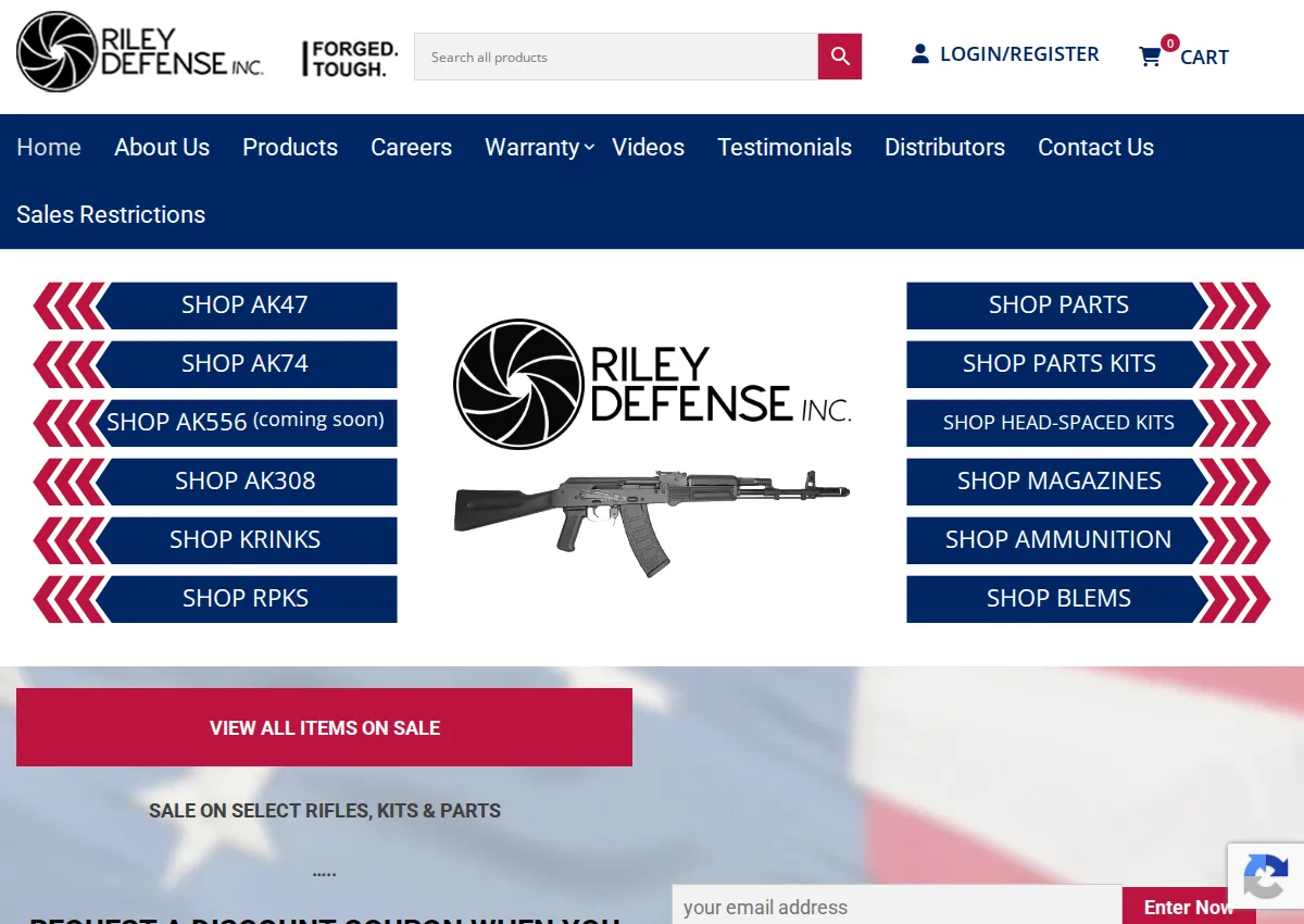 Store homepage