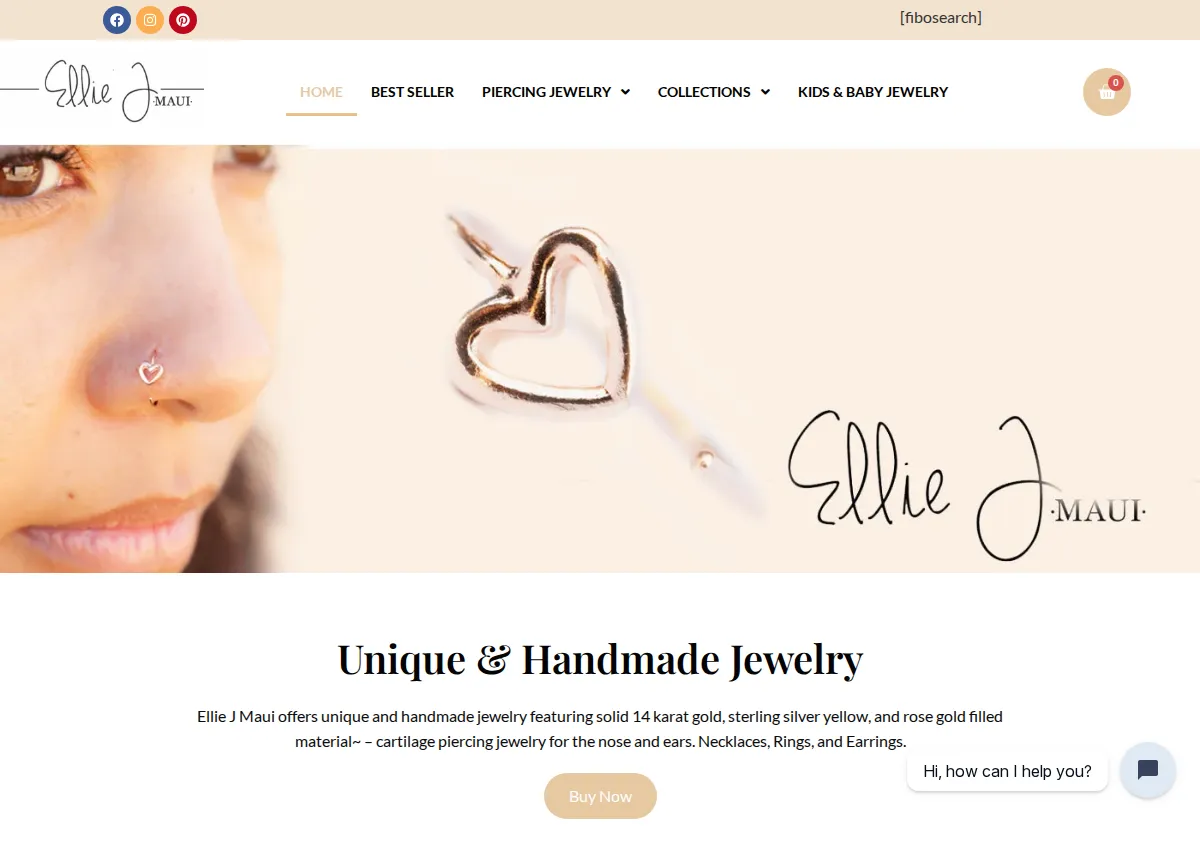 Store homepage