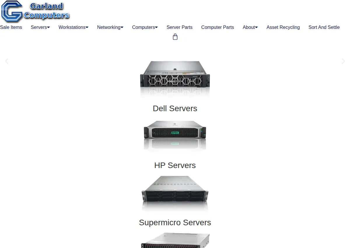 Store homepage