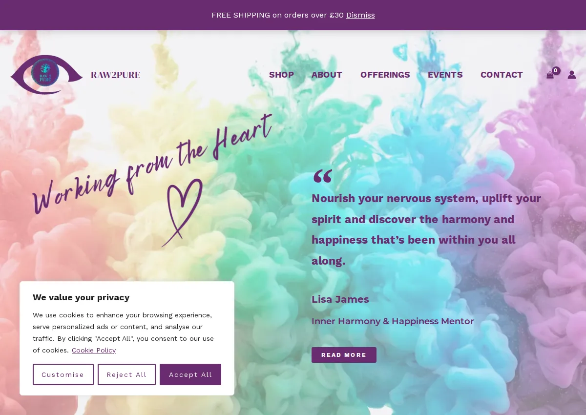 Store homepage
