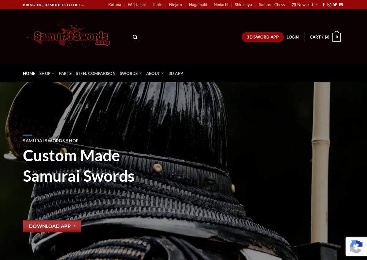 Store homepage